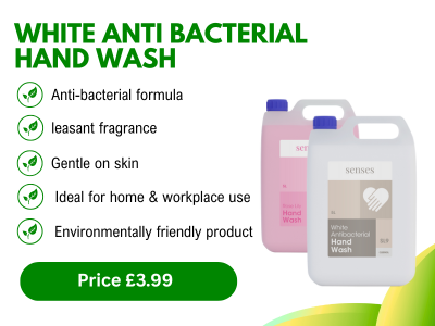 White anti bacterial handwash
